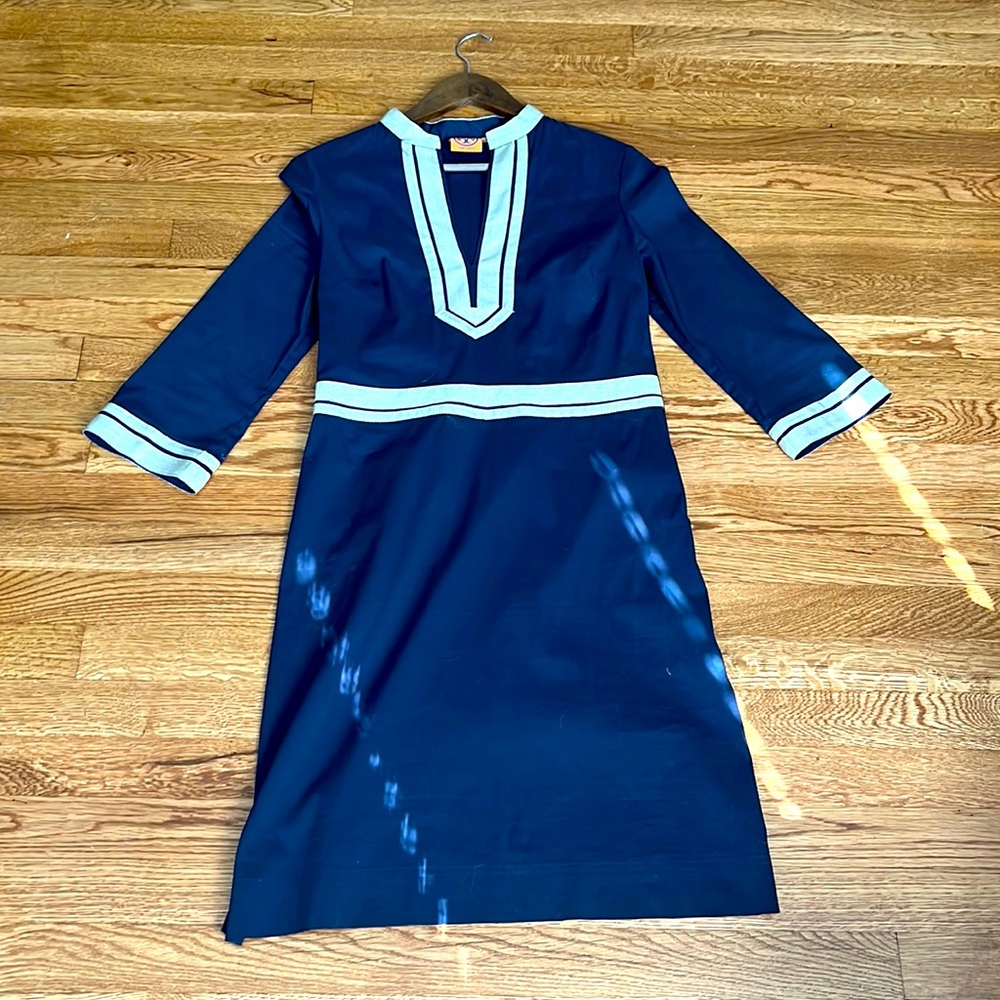 Tory burch navy tunic dress